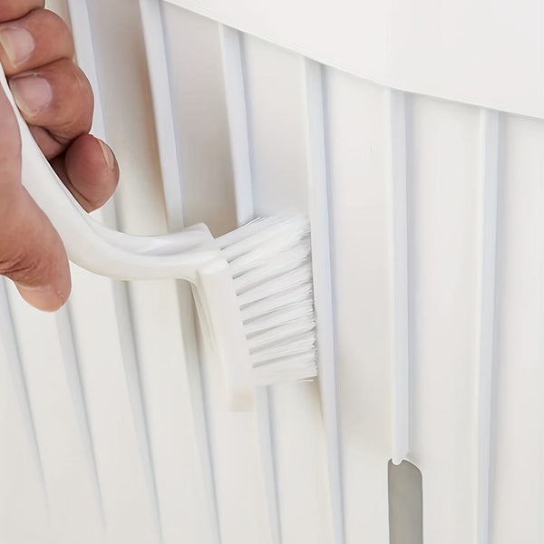 Planet Gates White 1pc, Groove Cleaning Brush, Handheld Crevice Brush, Bathroom Floor Wall Tile Toilet Cleaning Brush, Window And Door Track Brush, Dust Removal Brush, No Dead Corner, Cleaning Supplies, Cleaning Tool