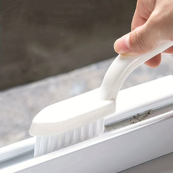 Planet Gates White 1pc, Groove Cleaning Brush, Handheld Crevice Brush, Bathroom Floor Wall Tile Toilet Cleaning Brush, Window And Door Track Brush, Dust Removal Brush, No Dead Corner, Cleaning Supplies, Cleaning Tool