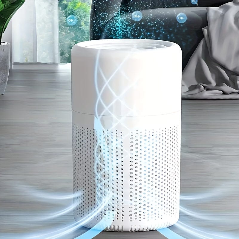 Planet Gates White 1pc, HEPA Air Purifier For Home With Scented Sponge, Activated Carbon Filter, Deodorizing For Office Living Room Bedrooms, For Smokers, Odor, Dust, Pollen, Pet Dander, Car Air Fresheners For Bedroom Office Halloween