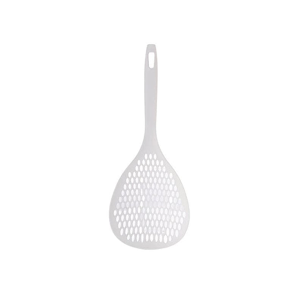 Planet Gates White 1pc Large Scoop Colander Strainer, Skimmer Slotted Spoon Scoop Thermoplastic Colander Strainer Shovel, Cooking Utensils For Kitchen Cooking Baking Heat Resistant