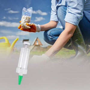 Planet Gates white 1pc, Mini Seeder Sower Dispense Manual Seeding Tools Flower Pot Flower Seeder Plantation Garden Kit Bed Tools Garden Supplies