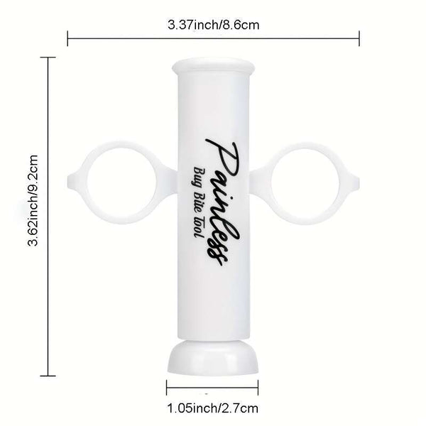 Planet Gates White 1pc, Mosquito Anti-itch Extraction Needle Device, Mosquito Insect Outdoor Portable Insect Bite Repair Artifact, Vacuum Canning Device