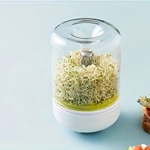 Planet Gates White 1pc, Plastic Sprouting Machine Growing Kit, Countertop Homemade Fresh Bean Sprout Making, Bean Sprout Sprouting Machine, Practical Kitchen Gadget, Home Kitchen Accessories
