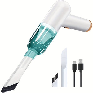 Planet Gates White 1pc Rechargeable Mini Vacuum Cleaner for Home and Car - Handheld and Wireless Dual-Use Vacuum Cleaner