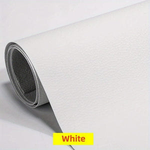 Planet Gates White 1pc, Self Adhesive Leather, For Sofa Repair Patch Furniture Table Chair Sticker, Seat Bag Shoe Bed Fix Mend PU Artificial Leather Skin, Home Accessories