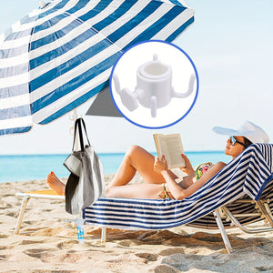 Planet Gates White 1pc Umbrella Canopy 4-Prongs Durable Beach Umbrella Hanging Hook Plastic Umbrella Hook Hanging Beach Umbrella Hanger Clips Holder (Color : White)