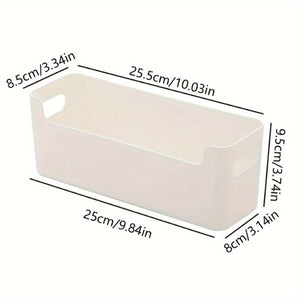 Planet Gates White 1pc Underwear Storage Box, Plastic Storage Drawer Basket For Ties Bras, Socks, Household Space Saving Organizer Of Wardrobe, Closet, Bedroom, Home, Dorm