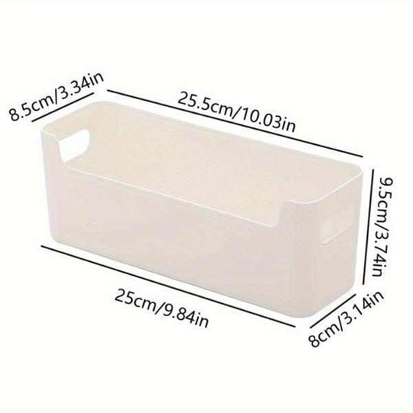 Planet Gates White 1pc Underwear Storage Box, Plastic Storage Drawer Basket For Ties Bras, Socks, Household Space Saving Organizer Of Wardrobe, Closet, Bedroom, Home, Dorm