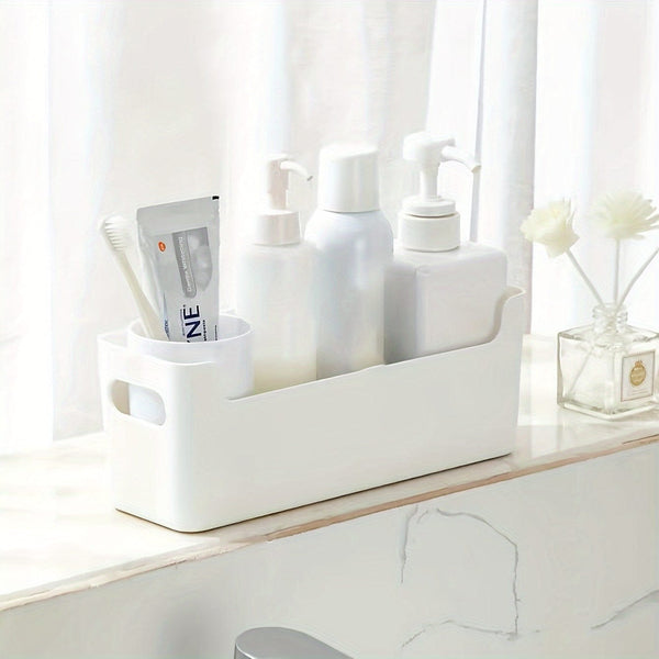 Planet Gates White 1pc Underwear Storage Box, Plastic Storage Drawer Basket For Ties Bras, Socks, Household Space Saving Organizer Of Wardrobe, Closet, Bedroom, Home, Dorm