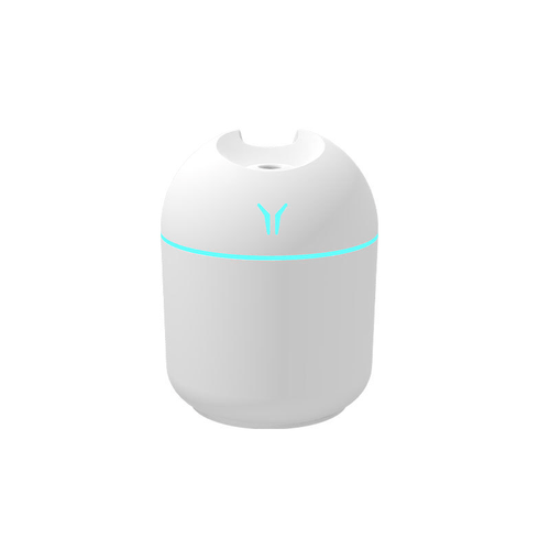 Planet Gates White 1pc USB colorful humidifier, Cute Cool Mist Humidifier with LED Light - Refreshes Room, Plants, and Car - Perfect for Home, Office, and School - Great Gift for Holidays and Back to School