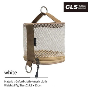 Planet Gates White-1pcs Outdoor Camping Paper Towel Drawer Home Mesh Tube Paper Towel Storage Bag Car Hanging Roll Paper Tube Bag Storage Box Outdoor