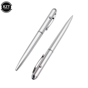 Planet Gates WHITE 1Pcs Plastic Material Invisible Ink Pen Novelty Ballpoint Pens New Office School Supplies With Uv Light Magic Secret Ballpoin
