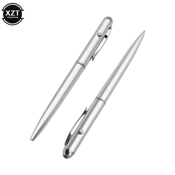 Planet Gates WHITE 1Pcs Plastic Material Invisible Ink Pen Novelty Ballpoint Pens New Office School Supplies With Uv Light Magic Secret Ballpoin