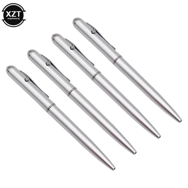 Planet Gates WHITE 1Pcs Plastic Material Invisible Ink Pen Novelty Ballpoint Pens New Office School Supplies With Uv Light Magic Secret Ballpoin