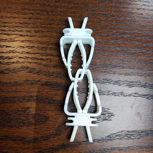 Planet Gates WHITE 1Pcs Small Pet Bird Food Holder Parrot Fruits Vegetables Clip Cuttlefish Bone Feeder Device Clamp Bird Cage Accessories Oiseaux