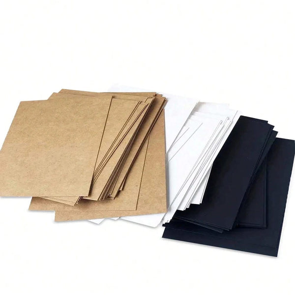 Planet Gates White 20/30pcs A6 Size 10 X 15cm Kraft Paper 350gsm Card paper, DIY Gift Packing Cardboard Paper Blank Postcard hand-drawn doodles