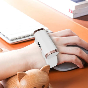 Planet Gates White 2000mAh Hand Warmer Bracelet Winter Hand Warmer Pocket Travel Fast Heating USB Rechargeable Household Outdoor Handy Warm