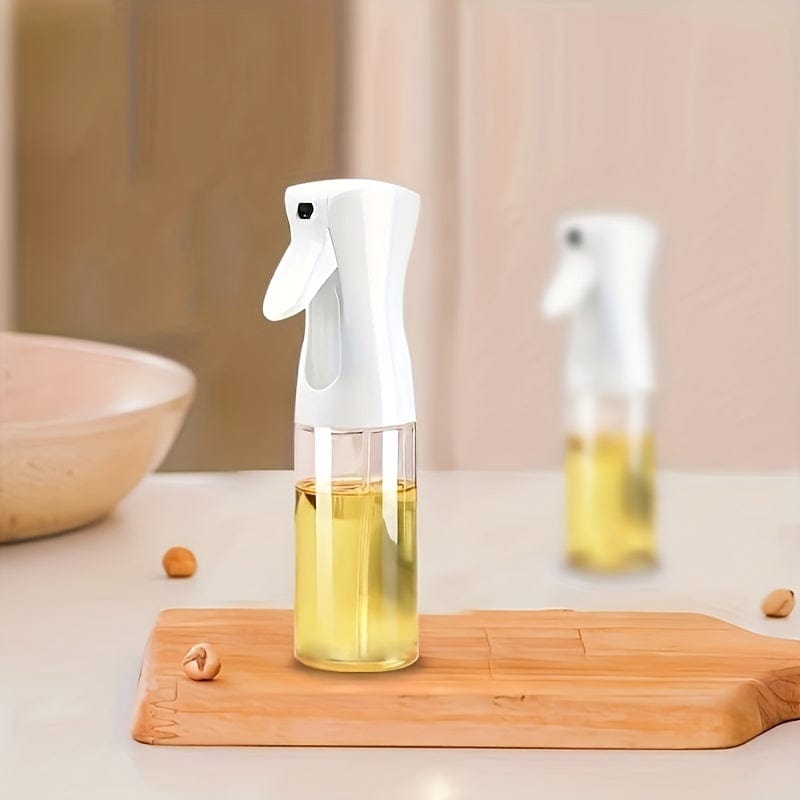 Planet Gates White (200ML) 1pc, Oil Sprayer, Kitchen Oil Sprayer, Oil Sprayer Mister, Creative Oil Spray Bottle, Household Oil Spray For Salad BBQ Kitchen Baking Roasting Camping Picnic, Kitchen Stuff, Kitchen Accessaries