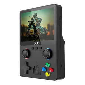 Planet Gates WHITE 2023 New X6 3.5Inch IPS Screen Handheld Game Player Dual Joystick 11 Simulators GBA Video Game Console for Kids Gifts