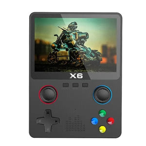 Planet Gates WHITE 2023 New X6 3.5Inch IPS Screen Handheld Game Player Dual Joystick 11 Simulators GBA Video Game Console for Kids Gifts
