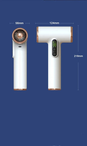 Planet Gates White 2024 Hot Selling Wireless Hair Dryer 30000 Rpm High-Speed Dry Cold Warm Wind Children's Home Dormitory Travel USB Charging Hair