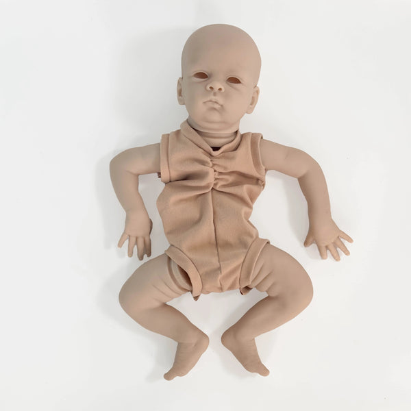 Planet Gates WHITE / 20inch NPK Clearance Sales 20inch Reborn Doll Kit Oskar Lifelike Real Soft Touch Fresh Color Unfinished Doll Parts with Body