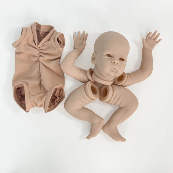 Planet Gates WHITE / 20inch NPK Clearance Sales 20inch Reborn Doll Kit Oskar Lifelike Real Soft Touch Fresh Color Unfinished Doll Parts with Body