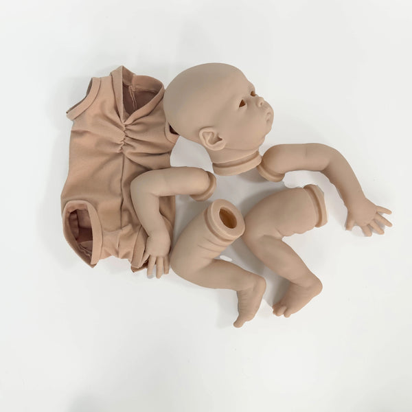 Planet Gates WHITE / 20inch NPK Clearance Sales 20inch Reborn Doll Kit Oskar Lifelike Real Soft Touch Fresh Color Unfinished Doll Parts with Body