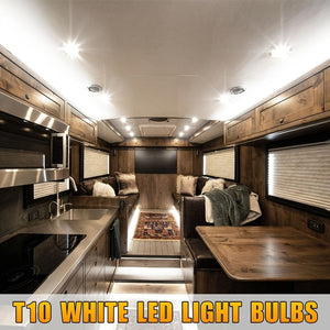 Planet Gates White 20PCS 12V White LED Light T10 194 168 W5W 2825 COB LED License Plate Interior Light Bulbs 6000K Trailer Truck Car Lorry