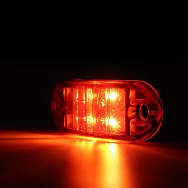 Planet Gates White / 20PCS 20/10PCS 4 LED 12V-24V Side Marker Lights Oval Front Rear Clearance Indicator Lamp Truck Accessorie for Trailer BUS Van Caravan