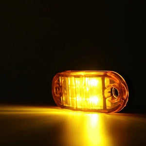 Planet Gates White / 20PCS 20/10PCS 4 LED 12V-24V Side Marker Lights Oval Front Rear Clearance Indicator Lamp Truck Accessorie for Trailer BUS Van Caravan