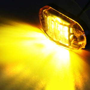 Planet Gates White / 20PCS 20/10PCS 4 LED 12V-24V Side Marker Lights Oval Front Rear Clearance Indicator Lamp Truck Accessorie for Trailer BUS Van Caravan