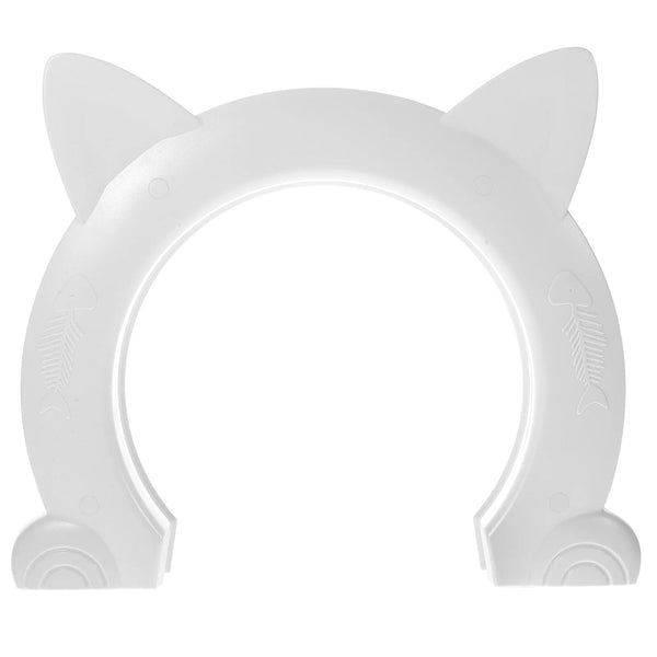 Planet Gates White / 22.5X27X5.5CM Cat Door for Interior Door Plastic Pass Portal DIY Pet Door Pet Supply