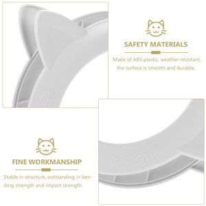 Planet Gates White / 22.5X27X5.5CM Cat Door for Interior Door Plastic Pass Portal DIY Pet Door Pet Supply