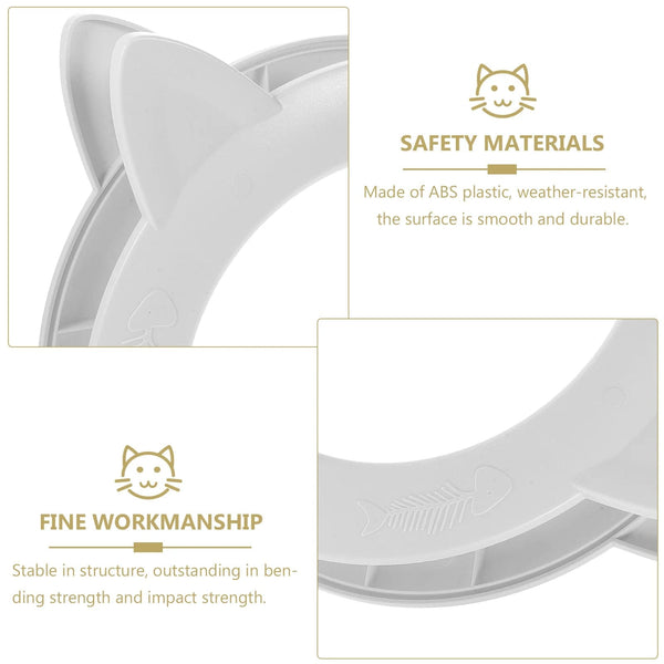 Planet Gates White / 22.5X27X5.5CM Cat Door for Interior Door Plastic Pass Portal DIY Pet Door Pet Supply