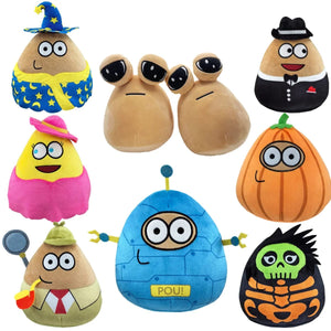 Planet Gates WHITE 22cm Hot Game My Pet Alien Pou Plush Toy Furdiburb Emotion Alien Plushie Stuffed Animal Pou Doll