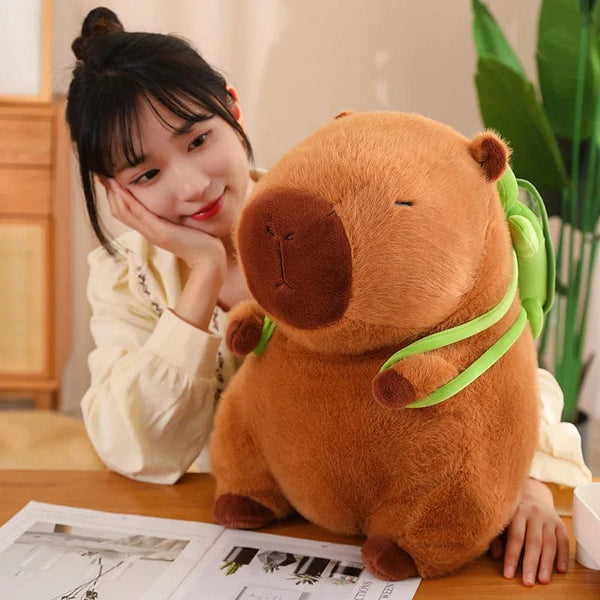 Planet Gates WHITE / 23CM Hot Capybara Plush Fluffty Toy Kawaii Chubby Cute Doll Stuffed Animals Soft Gift  For Kid