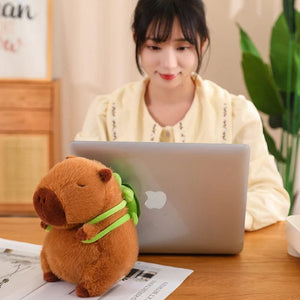 Planet Gates WHITE / 23CM Hot Capybara Plush Fluffty Toy Kawaii Chubby Cute Doll Stuffed Animals Soft Gift  For Kid