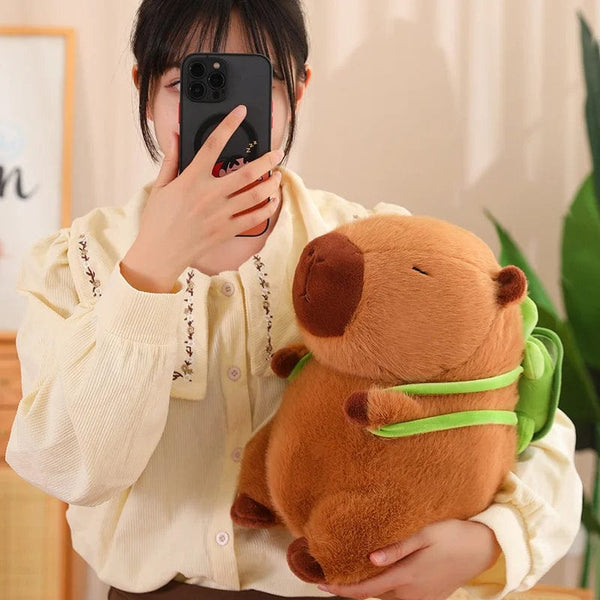 Planet Gates WHITE / 23CM Hot Capybara Plush Fluffty Toy Kawaii Chubby Cute Doll Stuffed Animals Soft Gift  For Kid
