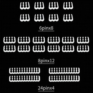 Planet Gates White 24PCS / CHINA 24Pcs/Set Cable Comb Clamp Cables Clip Organizer ATX 24Pin CPU 8Pin 6Pin Computer Wire Management Clip Sleeved Cable Manager