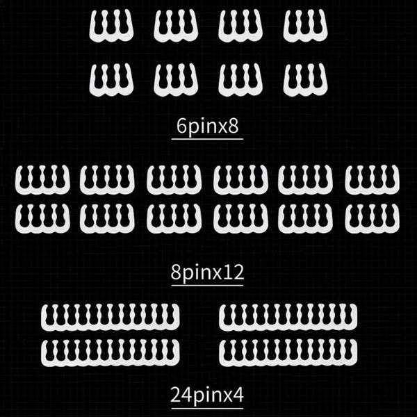 Planet Gates White 24PCS / CHINA 24Pcs/Set Cable Comb Clamp Cables Clip Organizer ATX 24Pin CPU 8Pin 6Pin Computer Wire Management Clip Sleeved Cable Manager