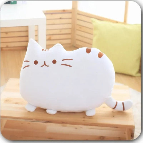 Planet Gates white / 25cm Cute Cookie Cat Pillow Soft Plush Office Nap Pillow Cushion Toy Stuffed Pause Bed Sleep Pillow Home Decor Gift Doll Kids