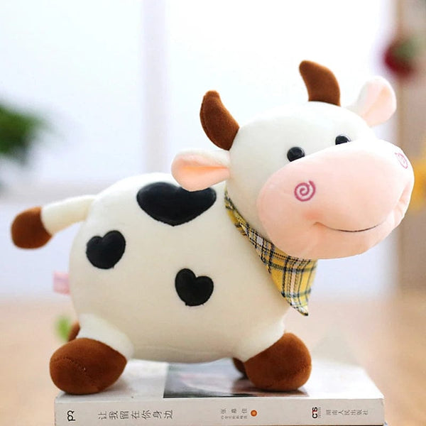 Planet Gates White / 26cm Cartoon Cute Cow Plush Toy Soft Animal Cattle Plush Toy Kawaii For Girls Cotton Animal Plush Doll Filled Home Decoration