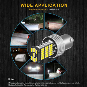 Planet Gates White 2pcs 1156 Ba15s P21w Led Car Lights Reversing Back Up Lamps Daytime Running Lights 6000K White 1200Lm Super Bright Led