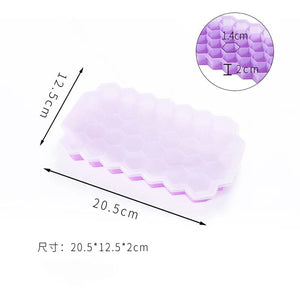 Planet Gates White / 2Pcs 4/2/1PCS Silicone Ice Cube Mold 148 Cube Large-capacity Ice Trays Food Grade Ice Maker BPA Free Reusable Ice Maker with Lids