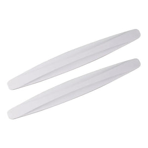 Planet Gates White 2pcs Car Front And Rear Bumper Anti-collision Strip Front Lip Car Door Body Anti-scratch