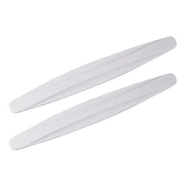 Planet Gates White 2pcs Car Front And Rear Bumper Anti-collision Strip Front Lip Car Door Body Anti-scratch