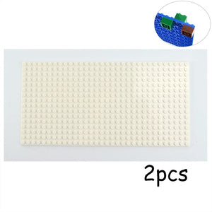 Planet Gates White 2pcs Double-sided 32x16 32x32 Dots Base Plate Classic Small Bricks Baseplates Building Blocks Compatible brand Construction kids toys