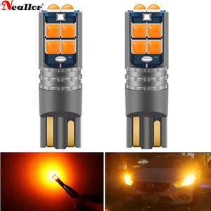 Planet Gates White 2pcs High Quality T10 W5W Super Bright Car Interior Reading Dome Light Marker Lamp 168 194 LED Auto Wedge Parking Bulbs Orange