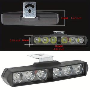 Planet Gates white 2pcs Super Bright 6LED Motorcycle Headlight SpotLights - Enhance Your Ride's Visibility & Safety!